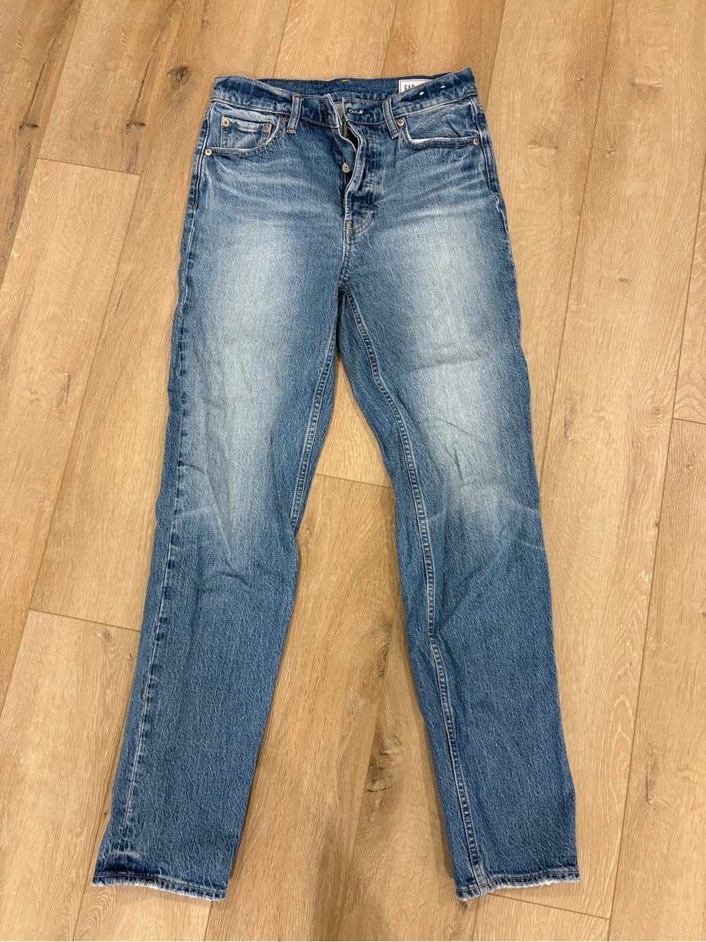 GAP Women's Medium Blue Straight-Leg Jeans